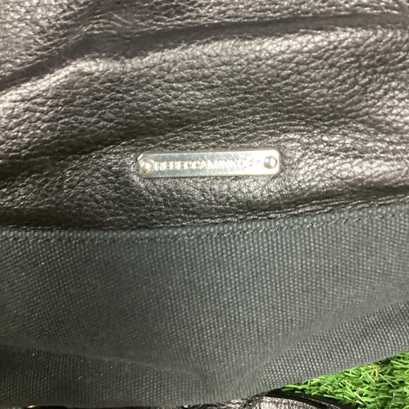 Rebecca Minkoff Mansfield Convertible Backpack Black Leather & Canvas - Picture 6 of 16